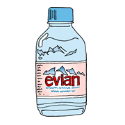 ミネラルウォーターevian