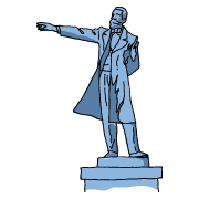 ウィリアム・スミス・クラーク博士の銅像